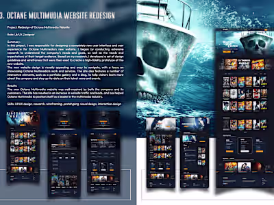 Octane Multimedia Website redesign