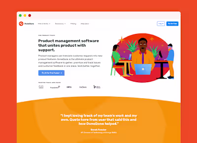 DoneDone Marketing and Illustration