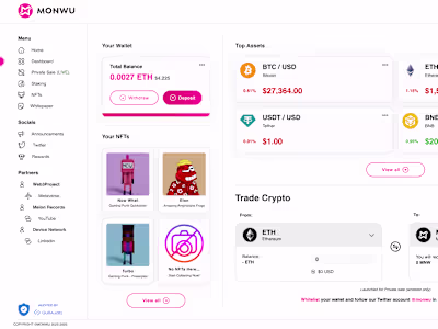 MONWU - Utility & Rewards ERC-20 Token