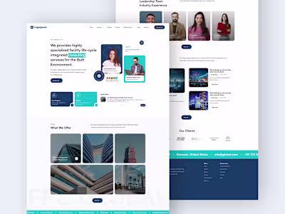 Consulting Website Landing Page Design :: Behance