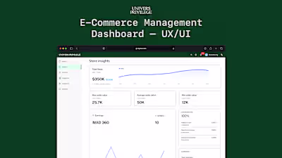 E-commerce Dashboard