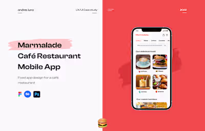 Marmalade - Café Restaurant Mobile App