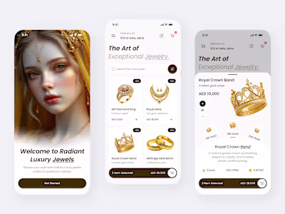 Luxury Vault – Jewelry E-commerce Mobile App