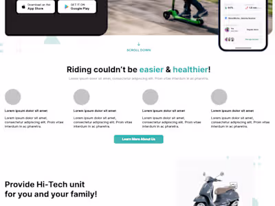 Rent Scooter Website