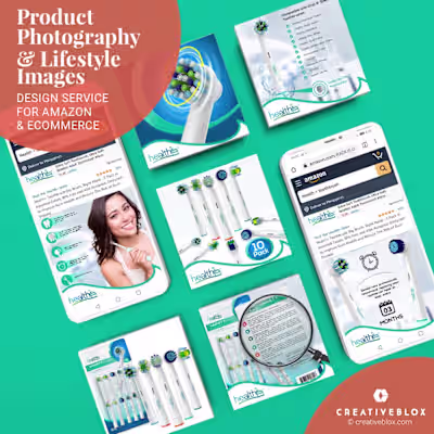 Product Listing images for Amazon using 3D.