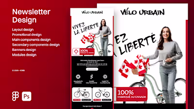 Vélo Urbain | Newsletter Design