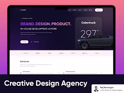 SYNCO | Creative Agency Website (Landing Page)