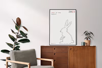 Year of the rabbit Poster