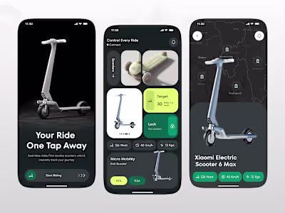 Electrical scooters mobile app🛴