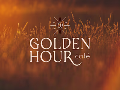 Golden Hour Café - Branding and Packaging 