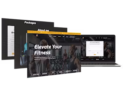 Fitness Brand Custom Webflow Design