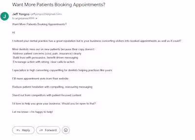 Pitching to dentists