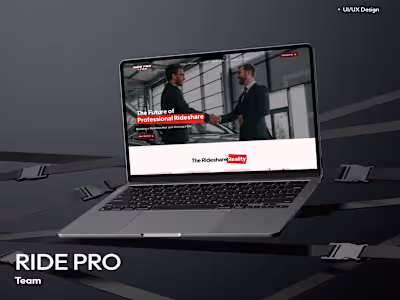 Ride Pro - Framer Website Design