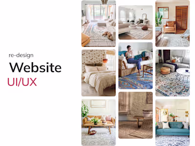 Re-design Rug company website