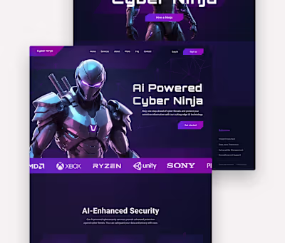 Cyber security Website Design