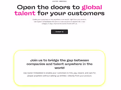 Oyster Embedded - Global Hiring Integration: API, AuthZ