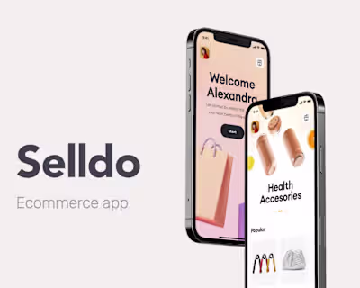eCommerce App Design for Selldo