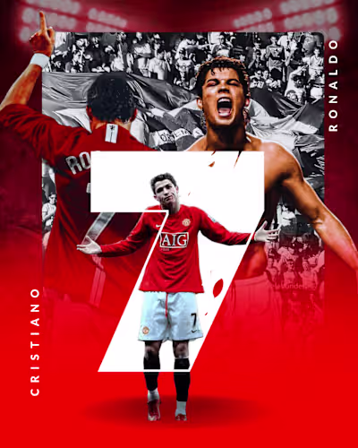 Cristiano Ronaldo – Social media post design 