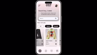 E-commerce webapp for a fashion company called 'Drip by Rhino'