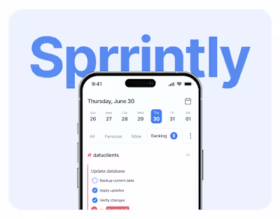 Sprrintly | Mobile App