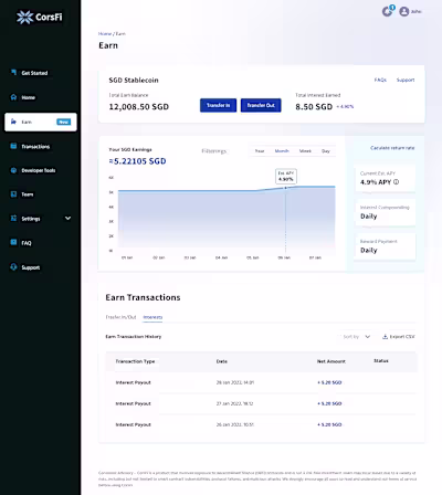 A Finance Crypto website Dashboard