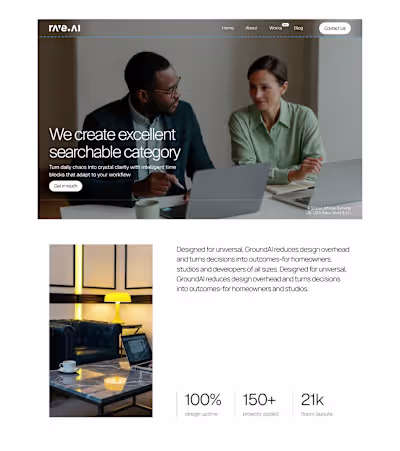 This is just the About page btw… A client contracted me for ...