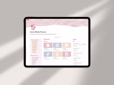 Workspace Bloom | Social Media Planner