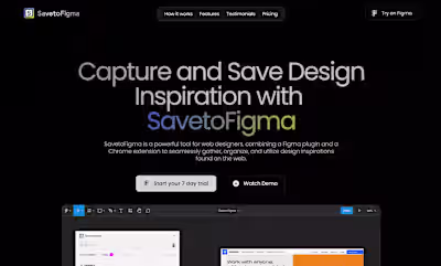 SaveToFigma - Figma plugin to collect design inspiration