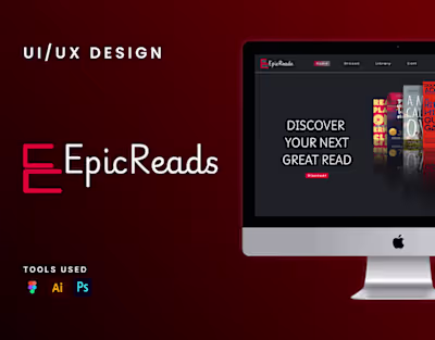 EpicReads | E-Book Website :: Behance