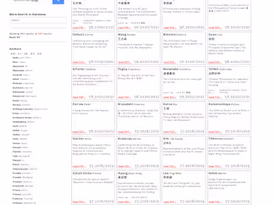 Filterable online archive