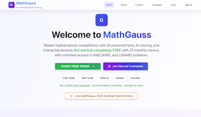 Replit-Built AI Training Platform for AMC/AIME