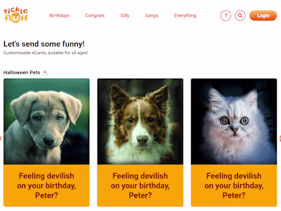 Ticklefluff - Machine learning gift cards