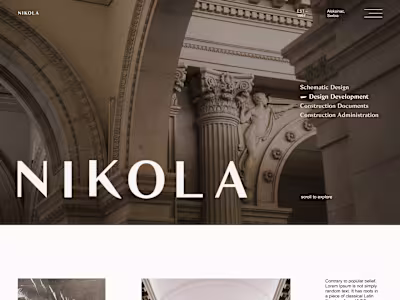 Web Template Design: Nikola