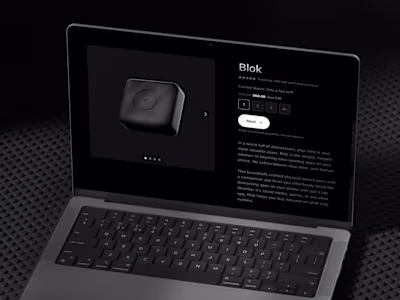 Tech Hardware E-Commerce Website Revamp: Blok