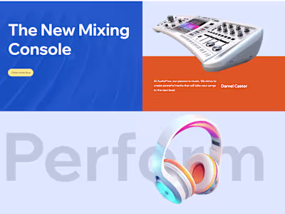 Wix Music Product website