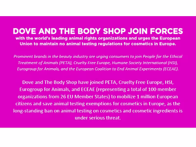 The Body Shop PR Campaign Against Animal Testing- Content