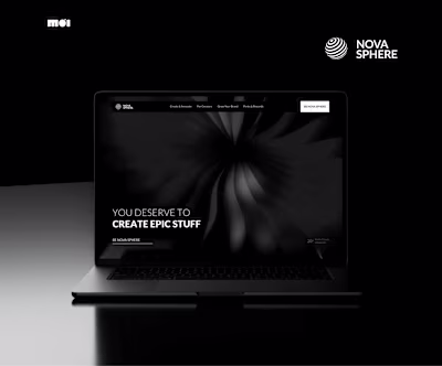 Nova Sphere Media Consulting Website UI Design and Development