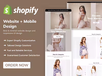 E-commerce Website UI/UX Design for Fashion Brand