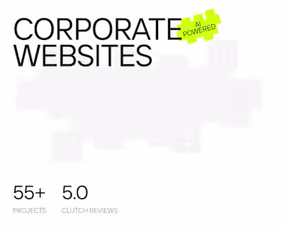 Corporate websites / b2b SaaS