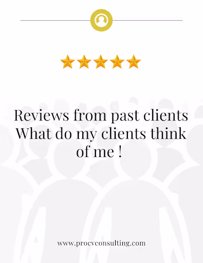 What do my clients think of me ! Reviews