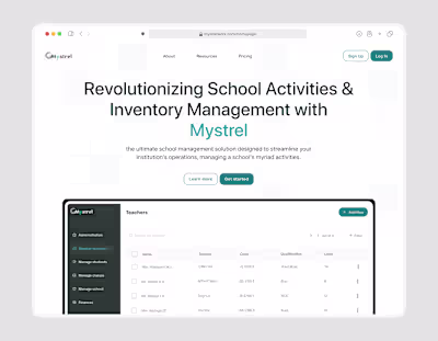 School management website :: Behance
