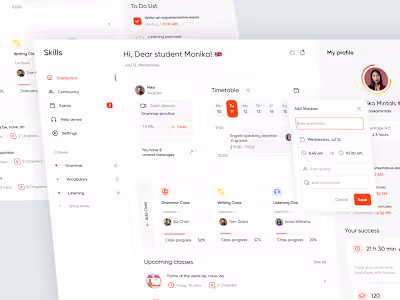 Online Education Platform - Dashboard Design