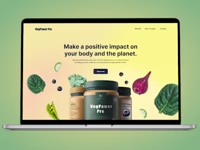 VegPower Pro | Web Design