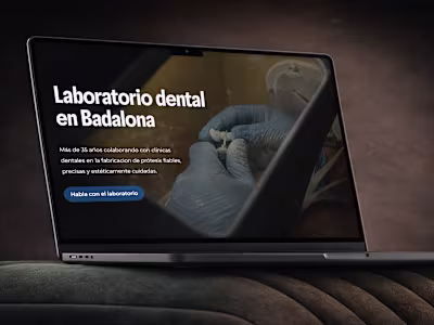 Dental Laboratory - Framer Website Design, Development & SEO