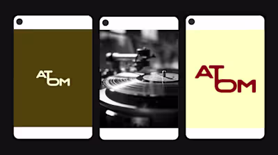 Atom: Logo Design, Identity & AI Imagery