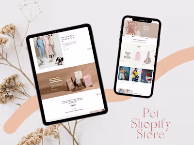 A modern Shopify eCommerce pet