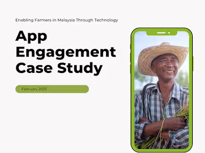 Engagement Case Study: Improve CX for agriculture start-up