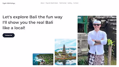 Vyan Website - Tour Guide