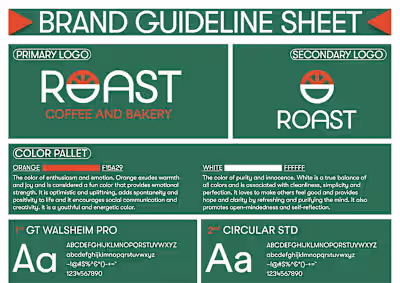 Roast Coffee & Bakery | Branding Guideline 