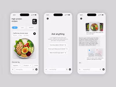 AI Nutrition Assistant App Design